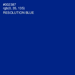 #002387 - Resolution Blue Color Image